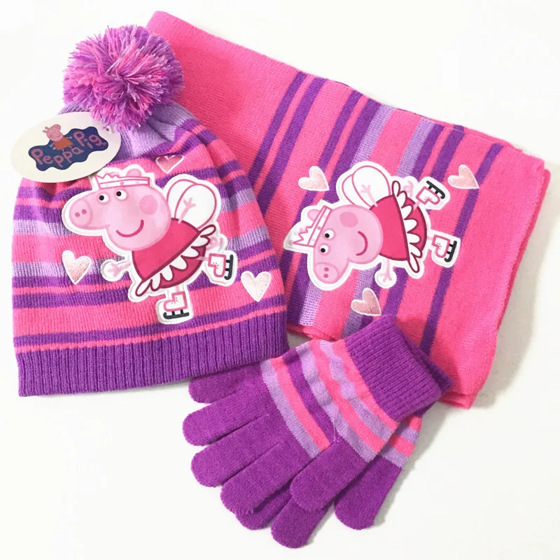 High quality hat scarf and gloves kids sets