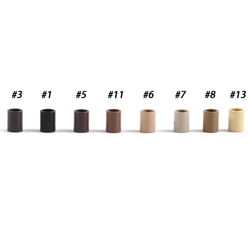 Wholesale Price Flat Copper Beads Tube 3024mm 3225mm 3629mm Mini Locks Straight Copper Micro Ring for I tip Hair Extensions