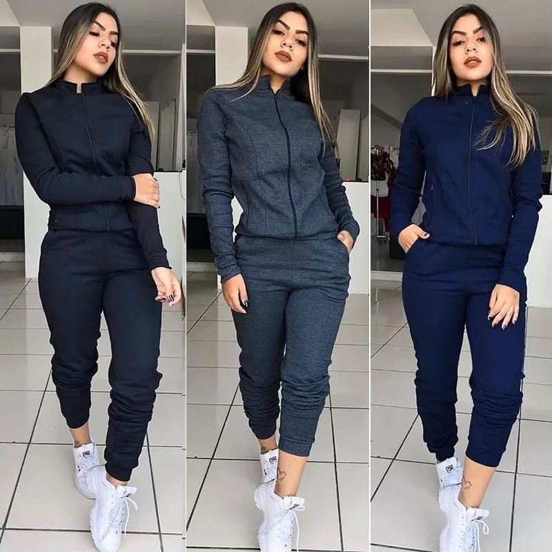 
Wholesale seamless sport pant fitness zipper sport jacket coat suit for women 
