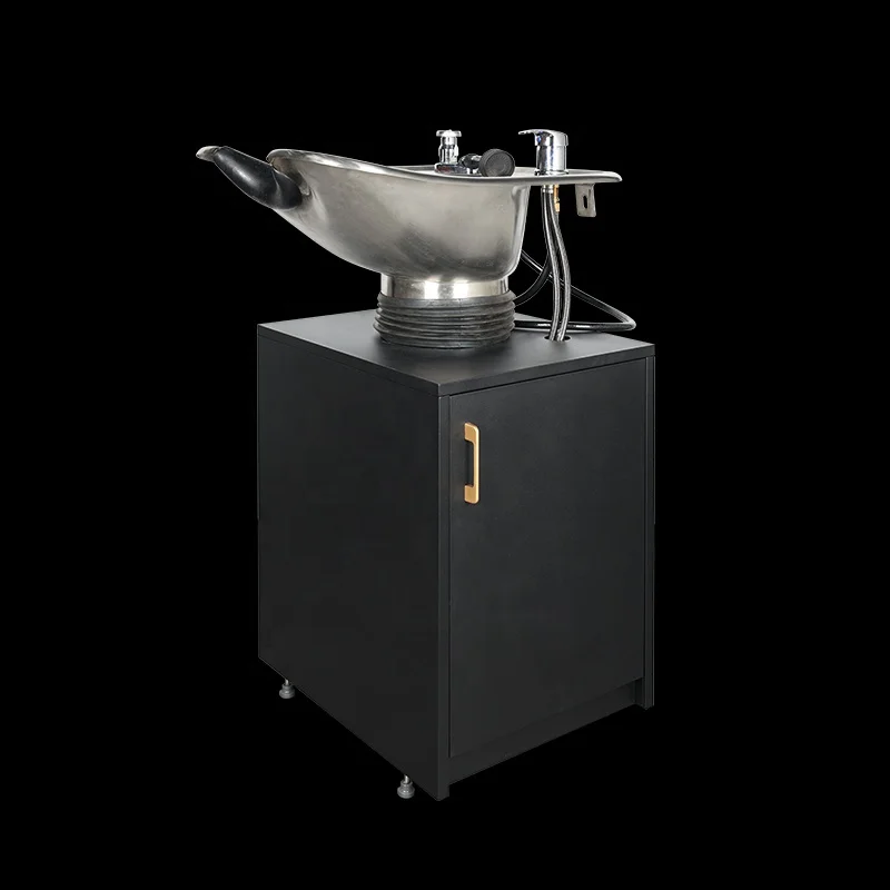 Customized 304 Stainless Steel Hair Wash Basin Station Backwash Barber Shampoo Bowl For Beauty Salon