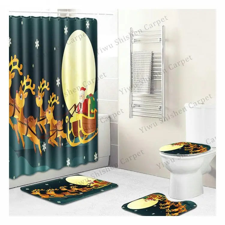 Лидер продаж на Amazon, новый продукт, тканевая дизайнерская занавеска для душа с 3D-принтом в африканском стиле для ванной комнаты