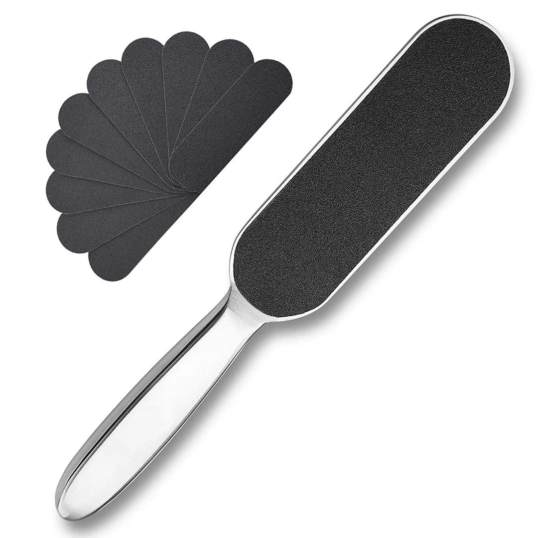 custom double side pedicure foot rasp file scrubber hard rough scrubber dead skin callus remover