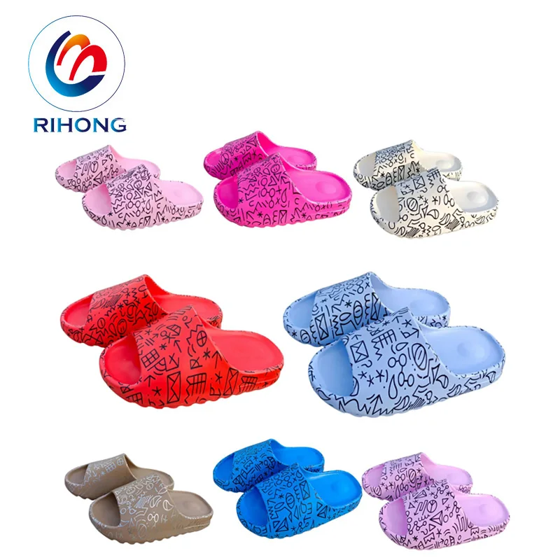 new arrival high quality anti slip summer logo oem designer eva rubber slide custom shower sandals