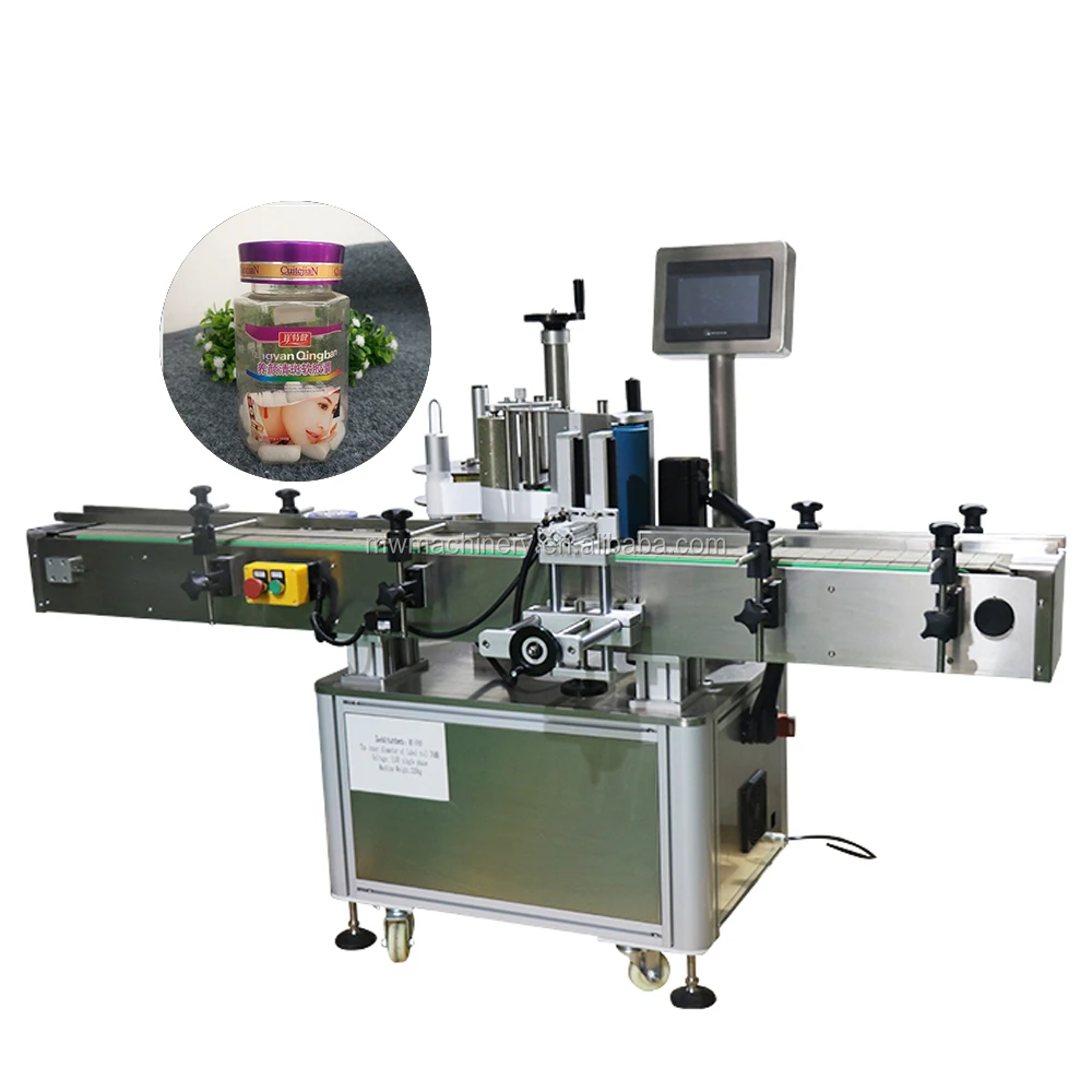 Automatic Adhesive Sticker Round Bottle Labeling Machine Bottle Label Applicator