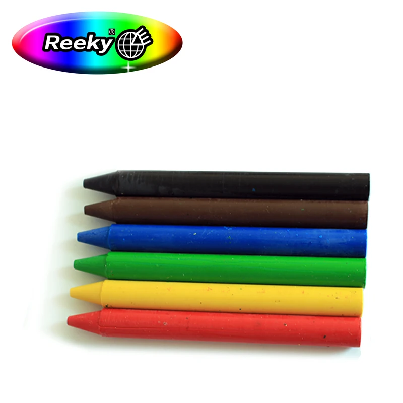 Non Toxic Solid Crayon Washable De Couleur Kids Crayon 24 Colors Set color box Crayon for Drawing