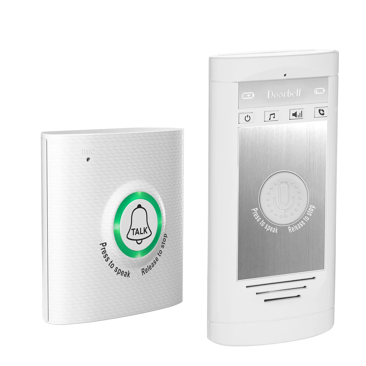 Simple Wireless Low Power Voice Intercom Doorbell Two-way Conversation Intercom Kit Home Doorbell