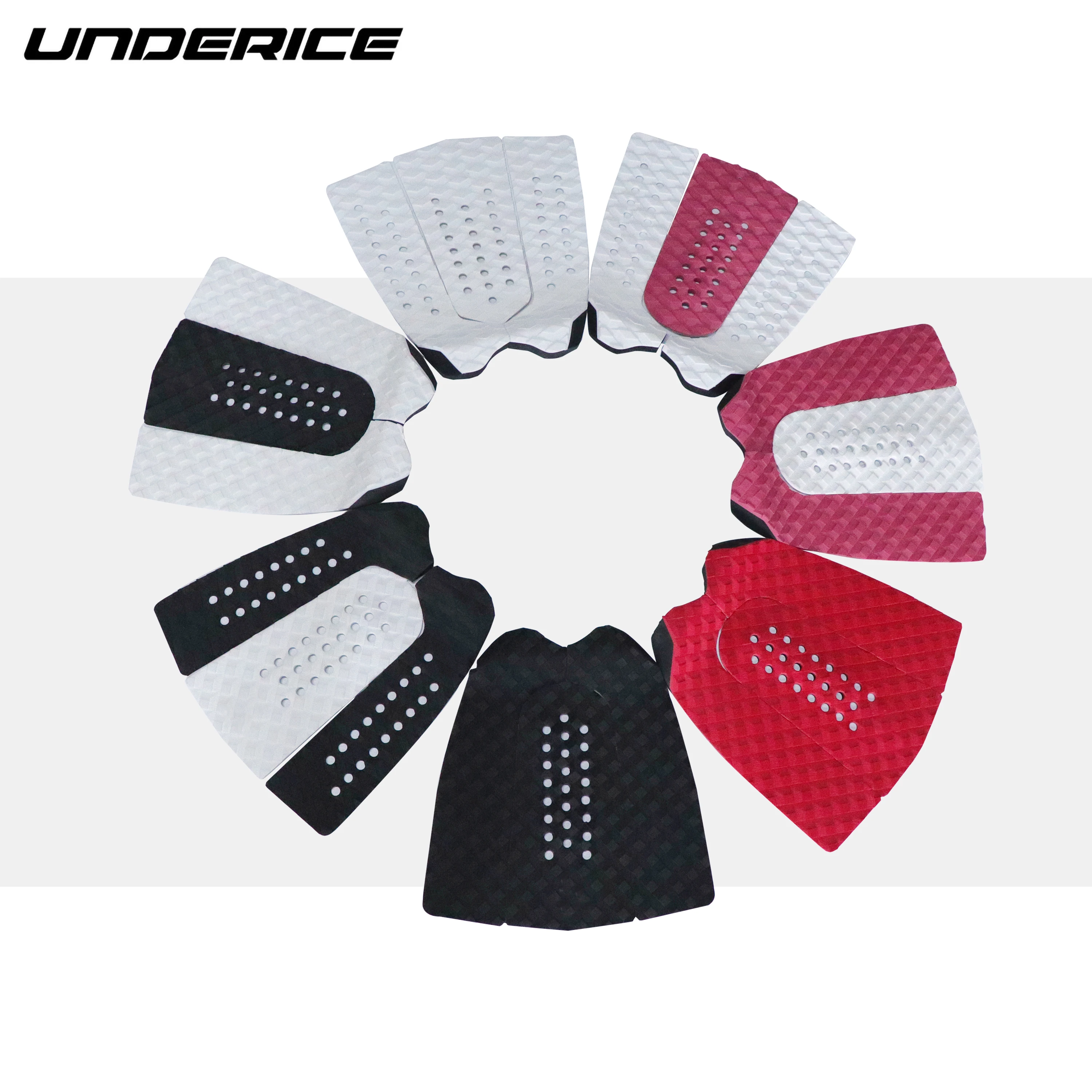 Underice Corduroy Wholesale Beveled Edges Tail Kick Skim Arch Foil Board Deck Grip Surfboard Traction Pad