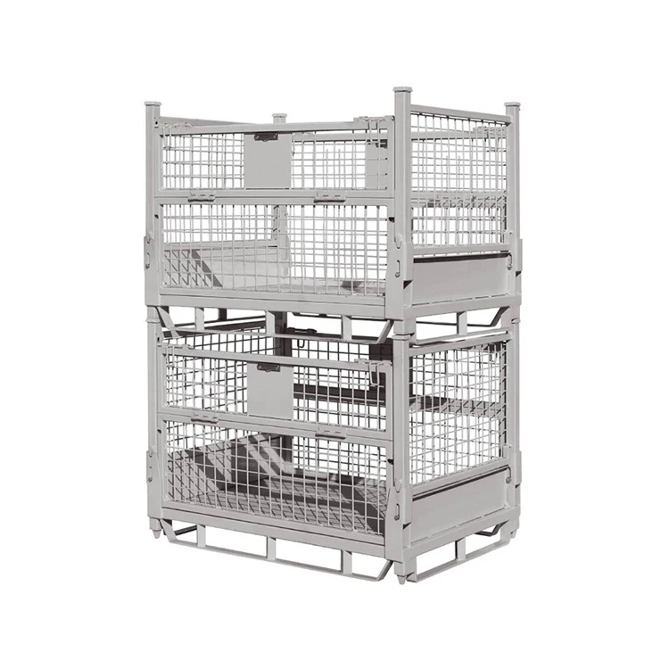 Сверхпрочный надежный безопасный жесткий Контейнер с большой грузоподъемностью, складной Штабелируемый контейнер