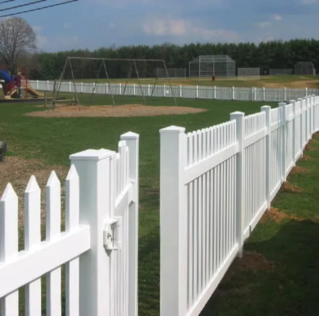 Popular European Design Aging Resistant Outdoor Plastic Privacy Cheap Garden Fence Panels White Picket Vinyl Fence