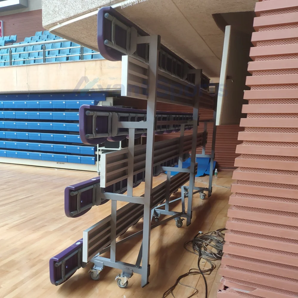 Avant Movable Aluminium Gym Bleachers Tip and Roll Portable Event Grandstand Sport Stadium Bench Seat School Metal Tribune Stand