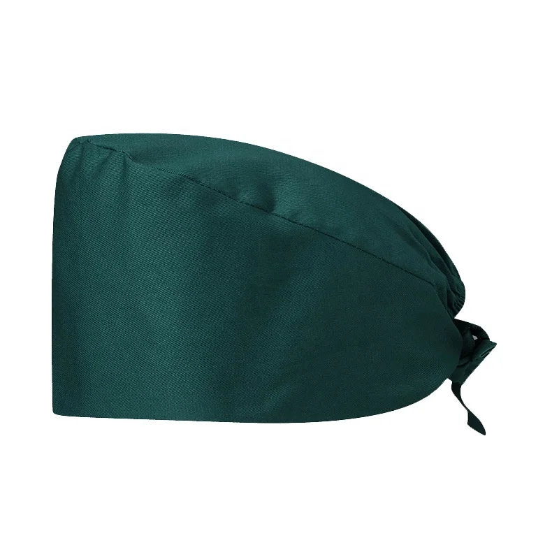 cotton men women unisex doctor nurse medical cap dental beauty salon elastic adjustable bouffant scrub hat scrubs hats
