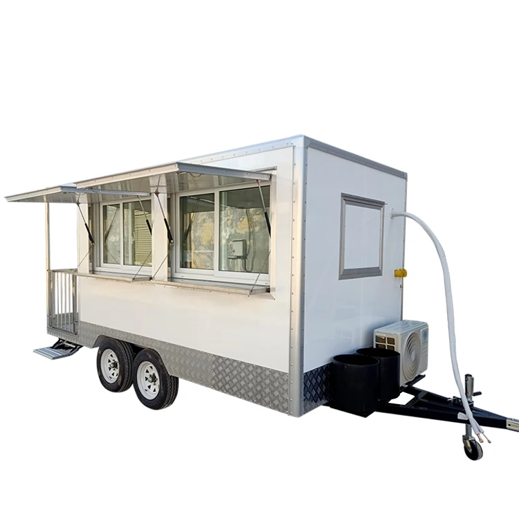 Mobile Kitchen Food Trailers Fully Equipped With Toilet Food Truck