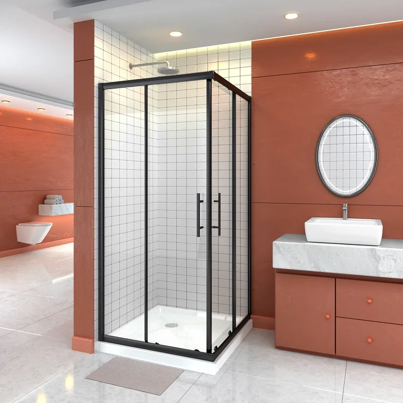Oem Fast Install Square Anti-Slip Solid Surface Shower Floor Tray Hotel Corner Shower Room Acrylic Shower Base