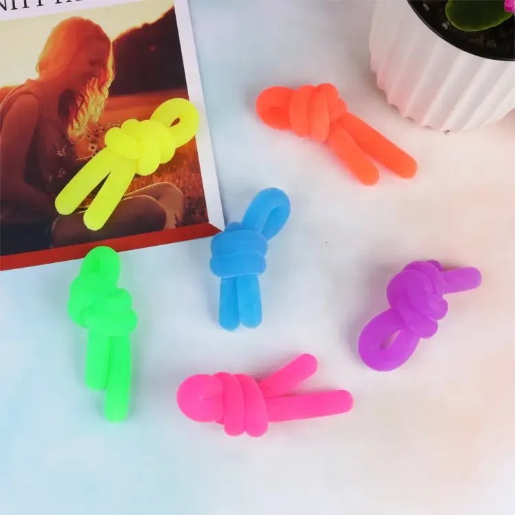 Silicone fidget Noodles TPR noodles Toys Big Stretch Fidget Sensory Toy
