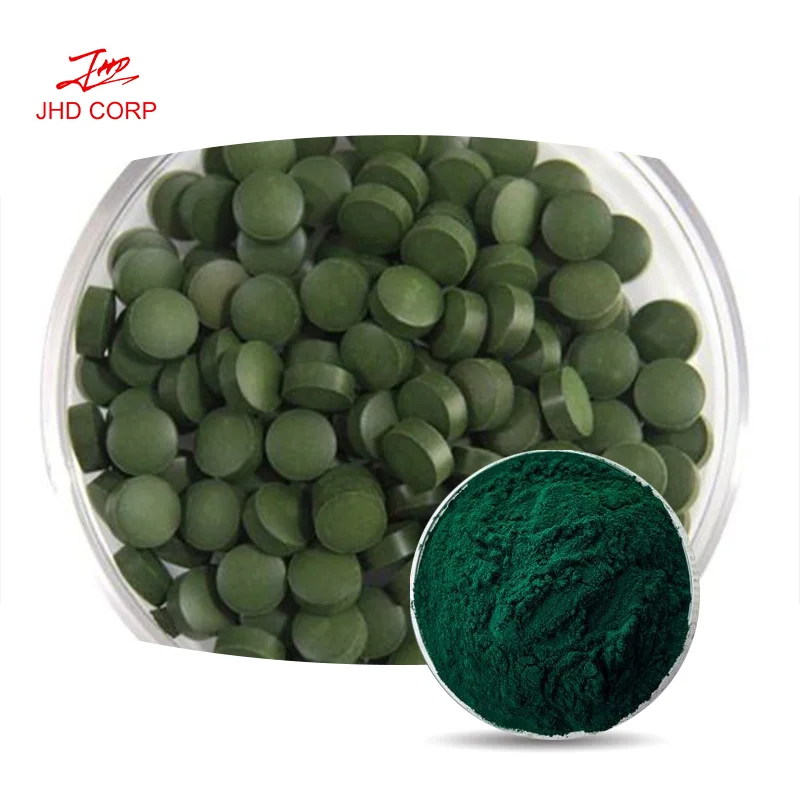 USA / EU Warehouse 250mg/500mg Halal Organic Spirulina Powder Tablets In Bulk