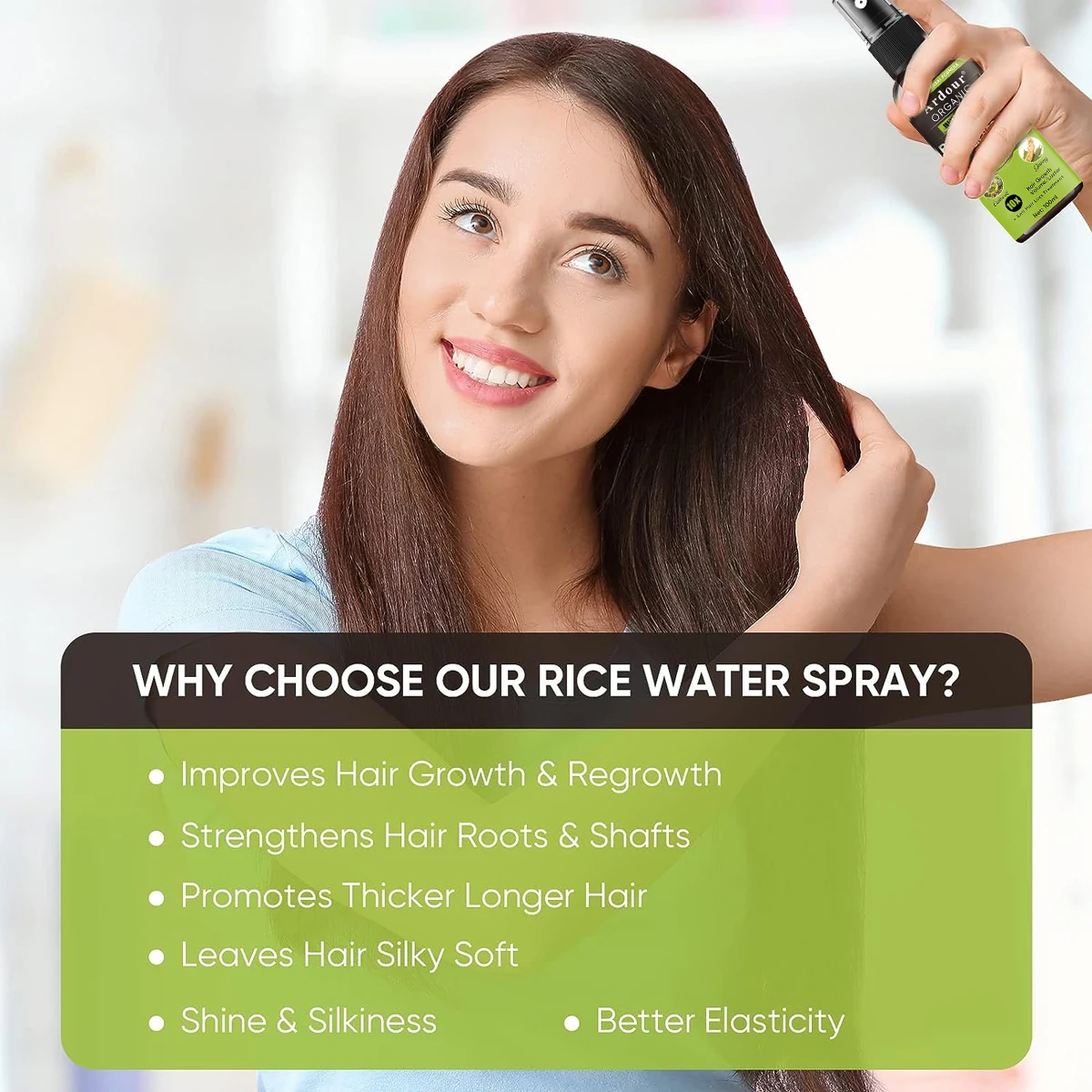 Private Label Organic Natural Hair Care Products Hair Spray For Women And Men Repair Moisturizing Smooth Nourish Plant Based