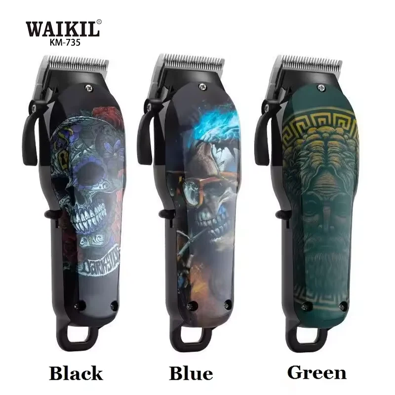2024 WAIKIL KM-735 Profession USB Fast Charging Hair Trimmers & Clippers OEM Wholesale Electric Fader hair clippers for men