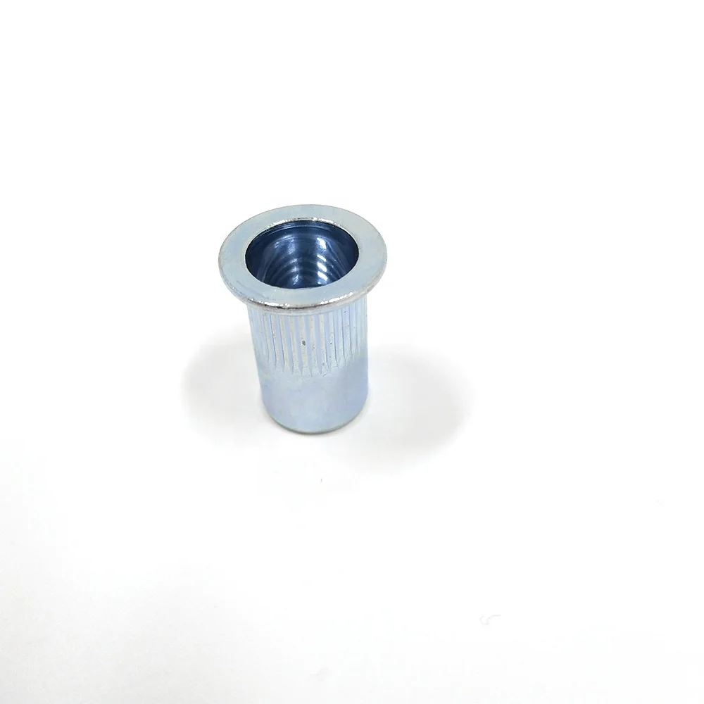 Low Price of Steel Blind Rivet Nuts Flat Head Round Body Open End  Rivet Nuts Quick Installation with Bolt