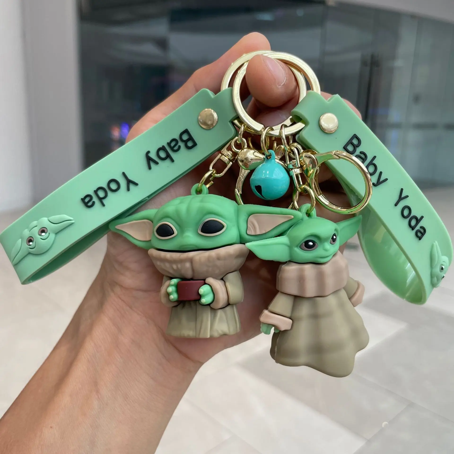 3D кукла-звезда брелок кукла кулон милый мультфильм Yodas детский для ключей автомобиля аксессуары декоративный оптом
