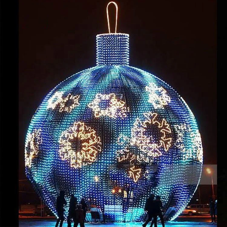 Уличный торговый центр декоративный светодиодный 3d большой Снежинка шар свет мотив освещение