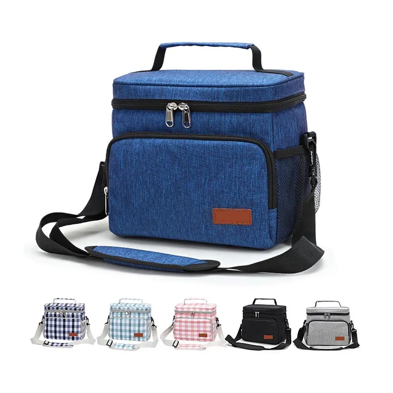 Customization Reusable Insulated Thermal Picnic Lunch Cooler Bag With Shoulder Strap For Adult