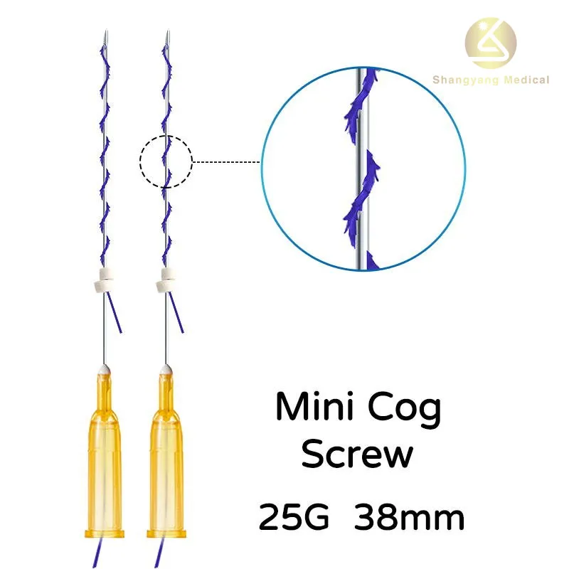 v lifting 4d barb cog 25g 38mm v face shaping skin lifting medical suture pdo threads