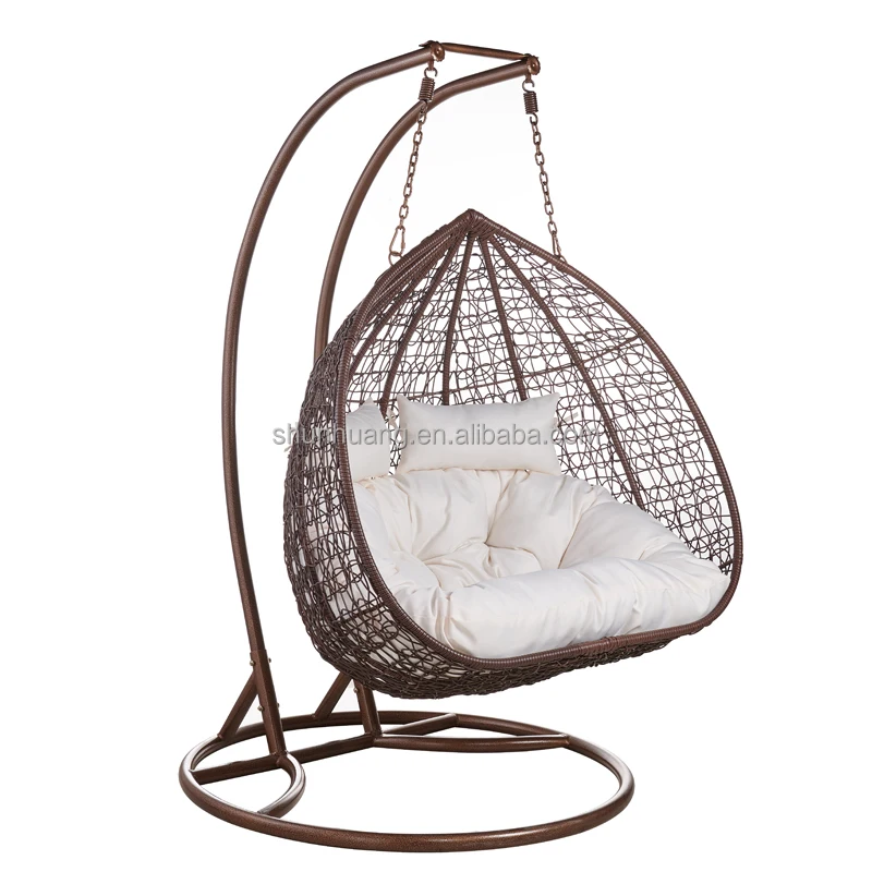 Высококачественная садовая мебель металлическая рама Водонепроницаемый Гамак качели двойное кресло-качели для