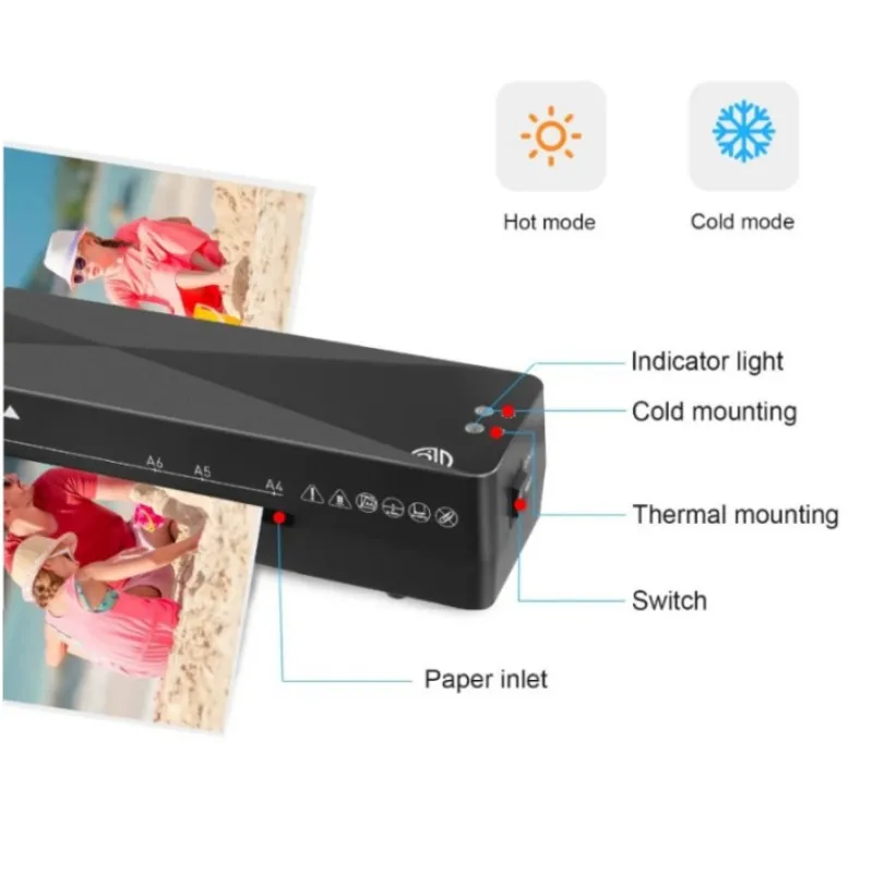 Perfect Office School Use 90s Fast Warm-Up A4 A5 A6 Heat Press Laminating Laminator Machine