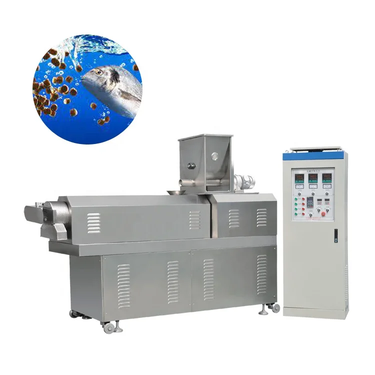 Pellet Size 1-12mm Animal Floating Fish Feed Pellet Making Machine 180-200kg/h Pet Food Mill Extruder Machine