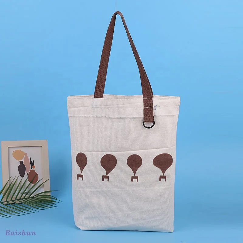 Factory Direct Sales Canvas Pouches Custom With Rope Handle Bag Shopping Custom Tote Bag