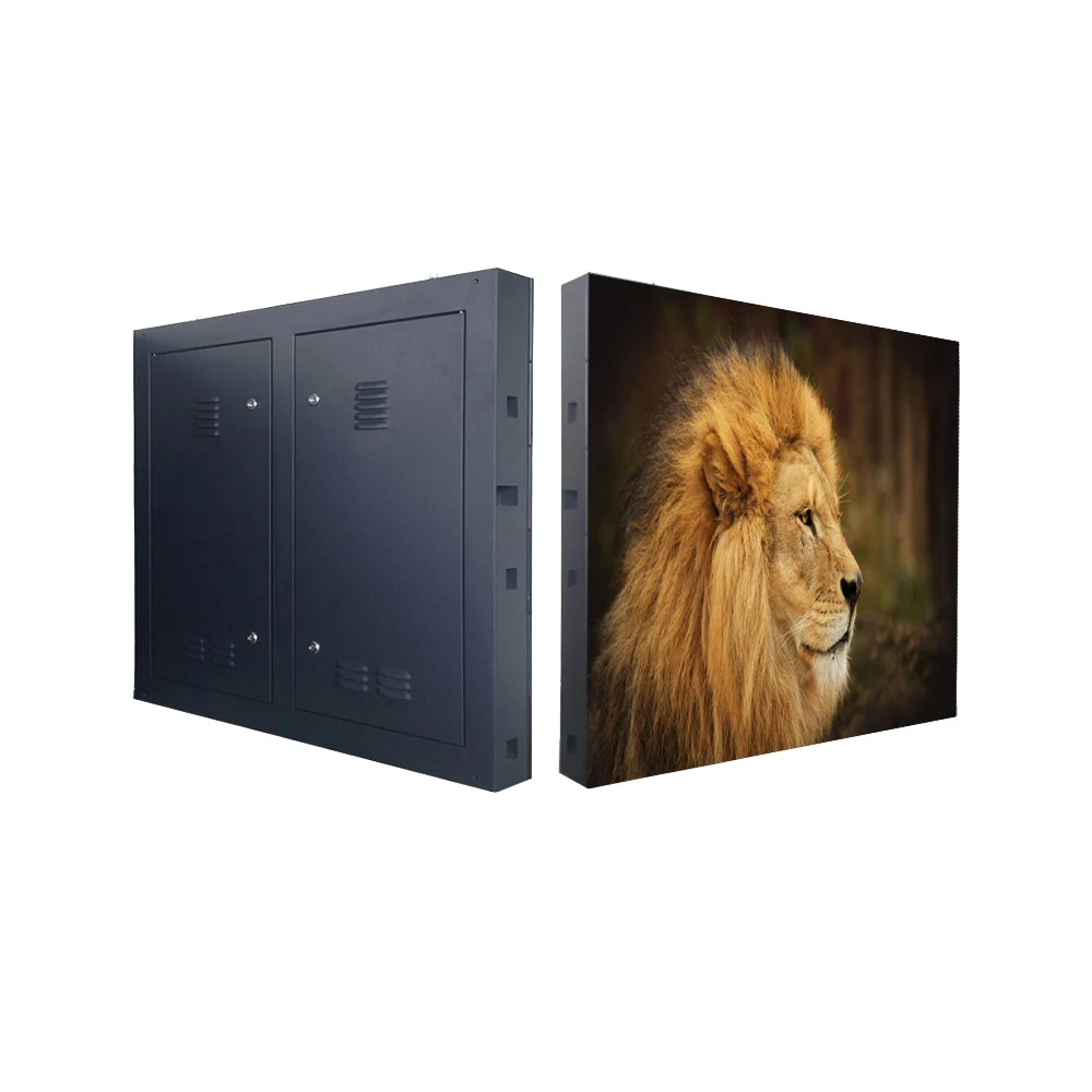 Best price p8 outdoor 960*960mm street highway poster three sides commercial advertising led screen board