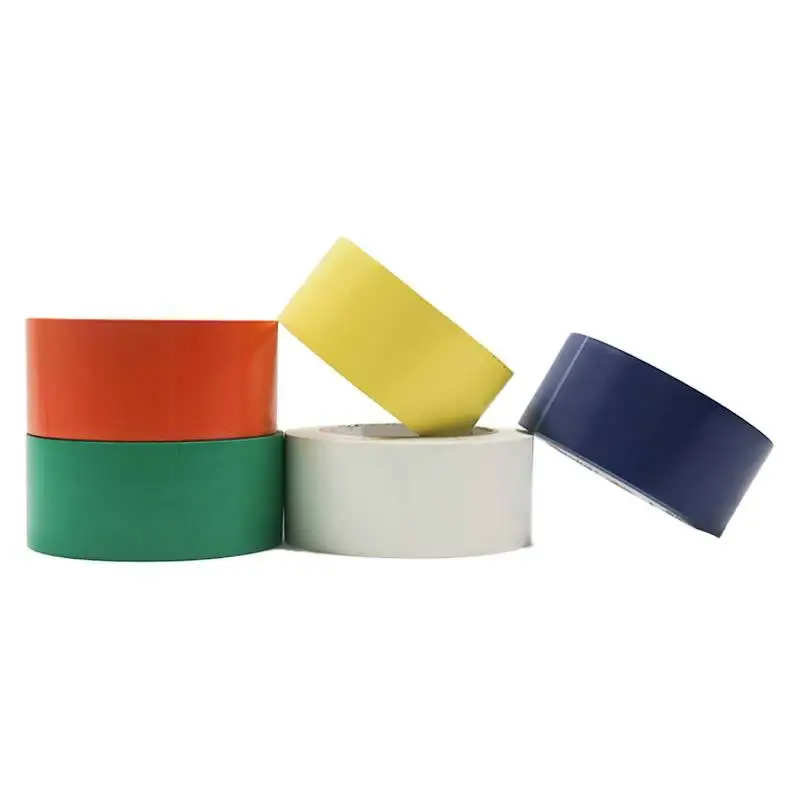 Elecpopular 2024 High-Performance White-Red Roller Marking Hazard PVC Warning Floor Adhesive Tape