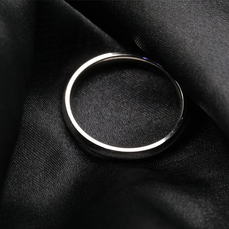 DiFeiYa 925 Sterling Silver fine jewelry Ring Simple Wedding Ring Plain silver ring men women