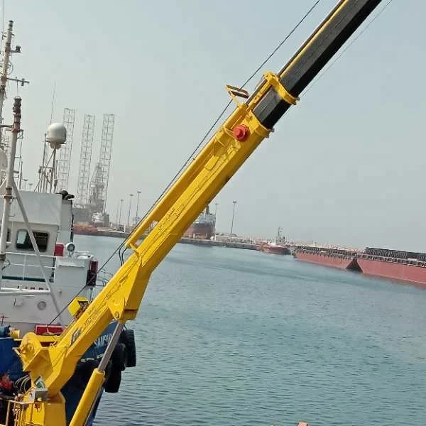 3t30m Electric hydraulic Telescopic Boom Marine deck Crane