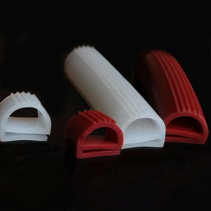 
high temperature flexible oven door silicone e shape rubber seal 