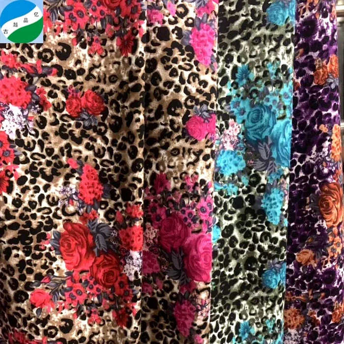 
Beautiful design shaoxing textile woven rayon print fabric stock lot for garment 