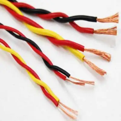 RVS 2cores PVC insulated electrical wire Twisted Pair Flexible Cable 2x0.75mm2 2x1.0mm2 2x1.5mm2 2x2.5mm2