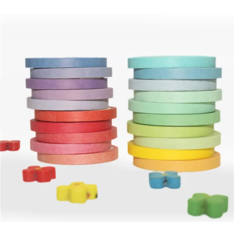 
Custom Print Pure Color Washi Tape Manufacturer Masking Tape Set and RTS Wholesale 