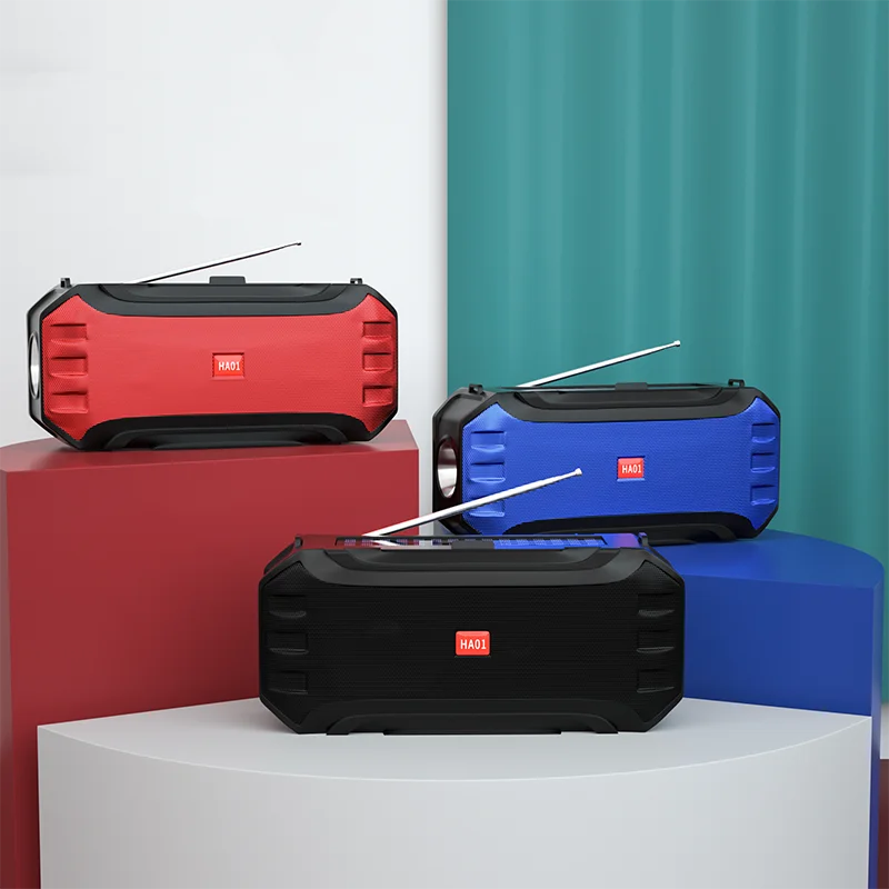  Factory direct with FM broadcasting function and lighting sale portable stereo wireless