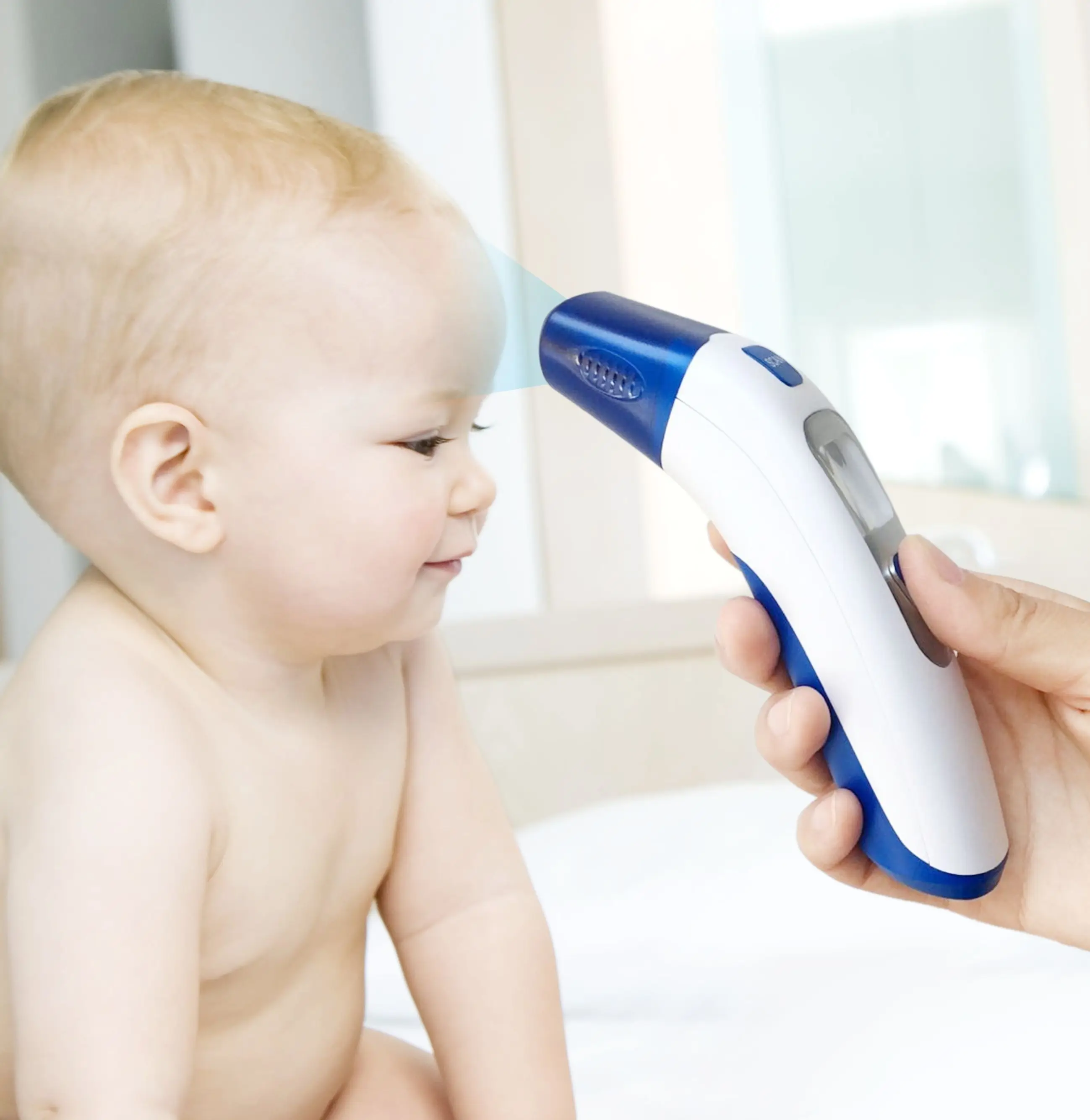 UniverHealth multiple use smart IR digital forehead infrared Non Contact Digital Thermometer Adults Baby Kids With Backlit LCD