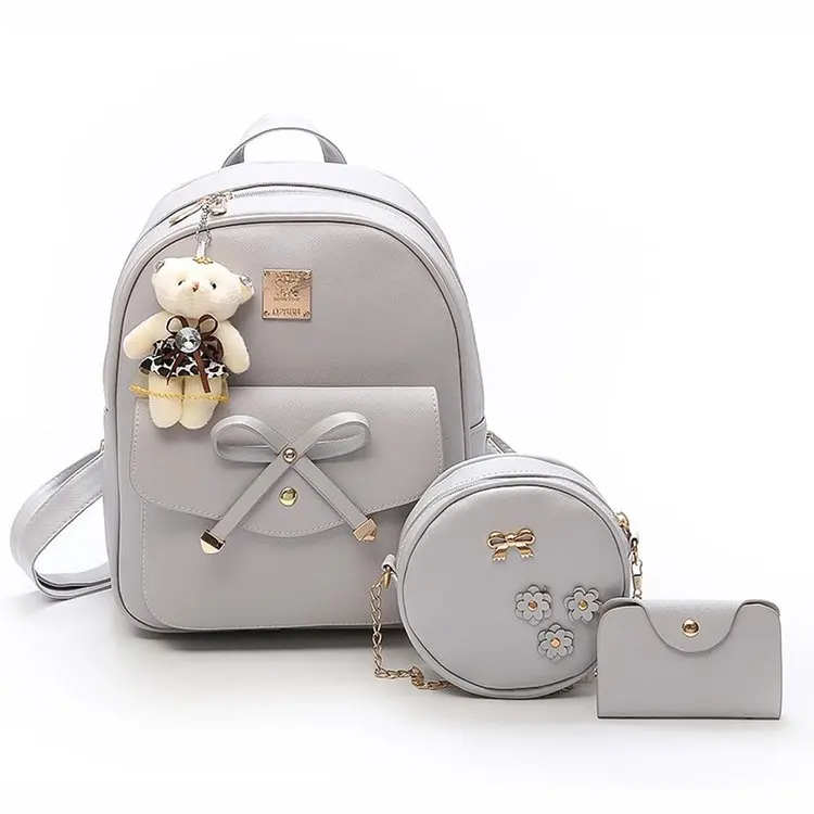 wholesale ladies backpacks Korean pu leather butterfly decoration women travel student school bag