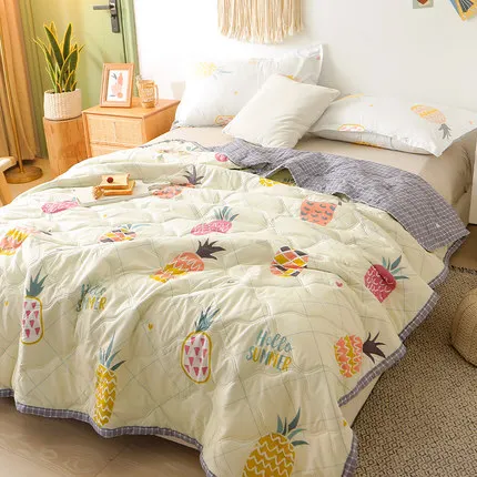 King Size стеганое из микрофибры одеяло зимнее одеяло комфорт вставка из полиэстера для лета