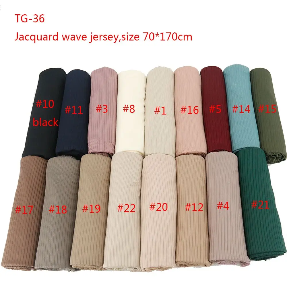 2021 New Fashion Custom Logo Cotton Hijab Ribbed Jersey Scarf Muslim  Plain Crumple Wrap Scarves Hijab Wholesale