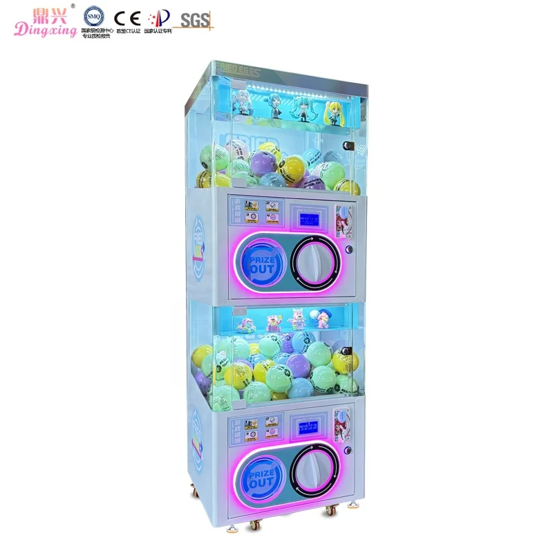 Автоматический торговый центр Gashapon Gacha автомат сюрприз твист яйцо игра двойной слой капсулы машины для продажи