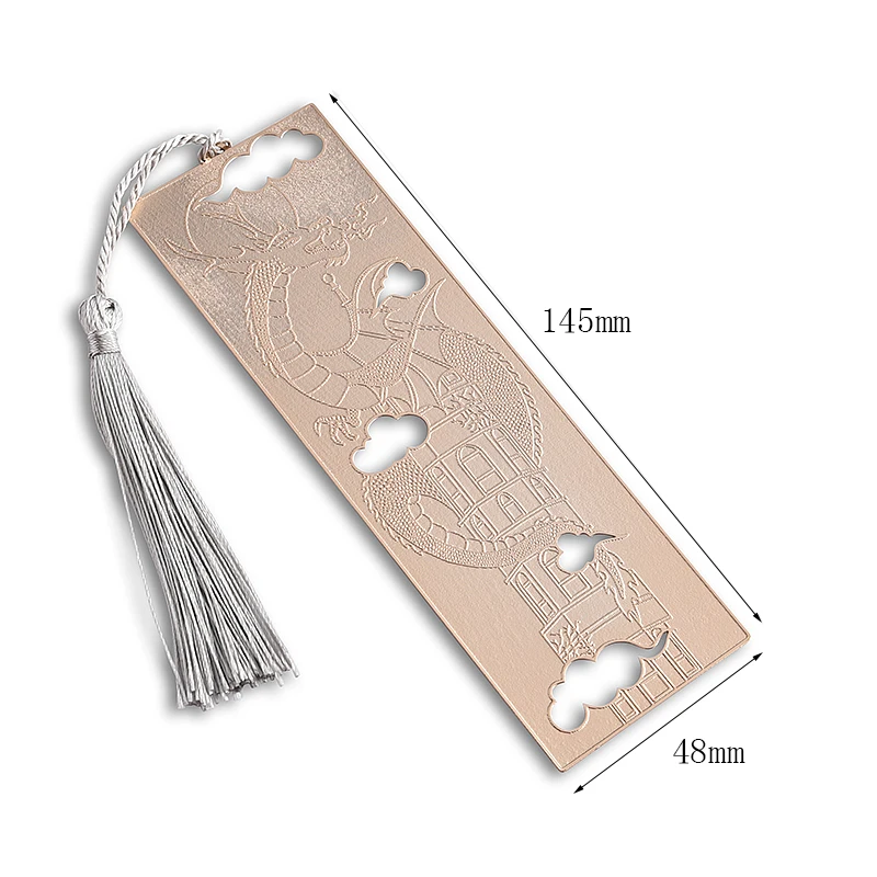 Gold Rose Natural Fancy Art Collection Souvenir Plating Soft Enamel National Metal Bookmark
