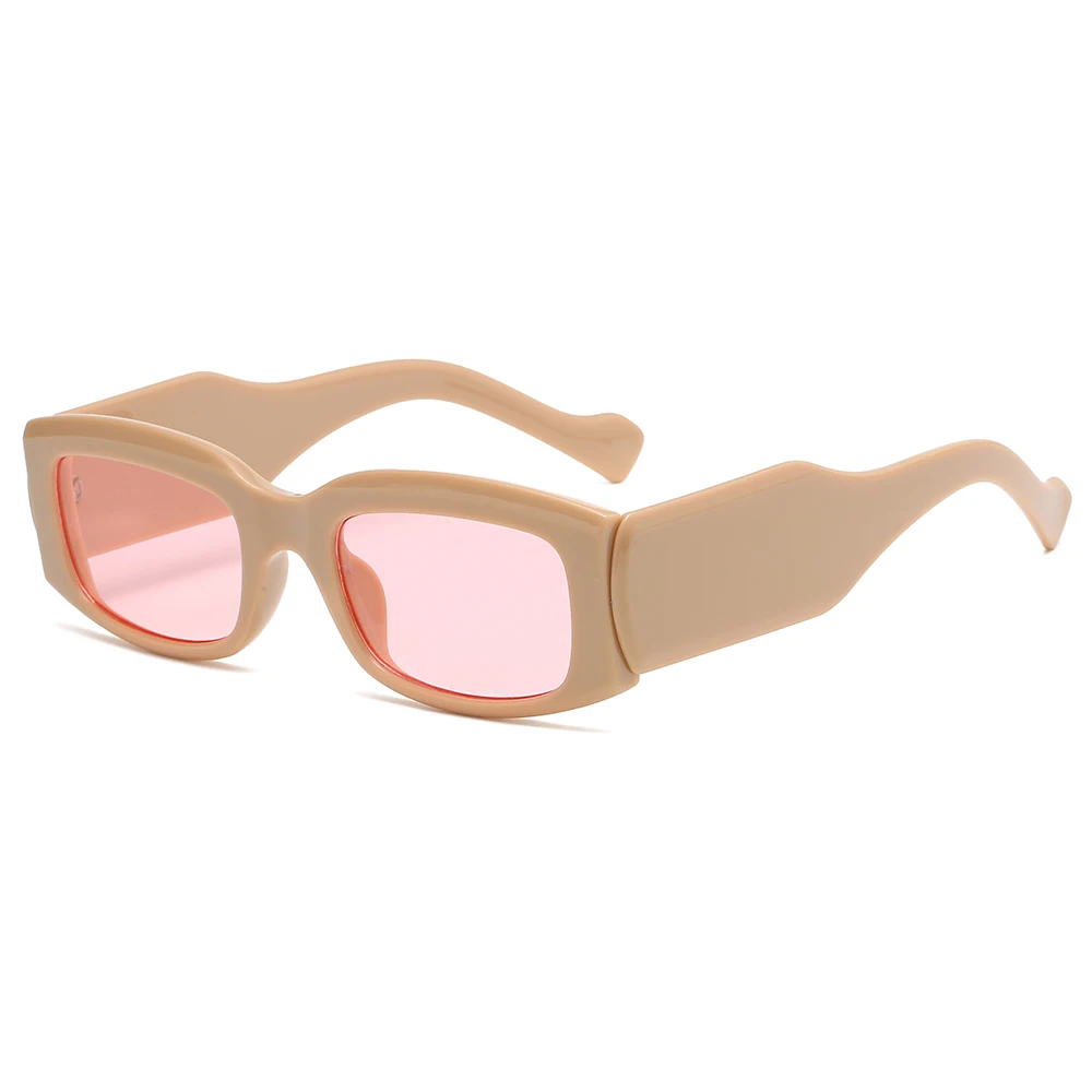 THREE HIPPOS 2021 New Sun Glasses Arrivals Sunglasses Square Shades Plastic Woman Hot Wholesale Slim Trendy Retail Boys Thin
