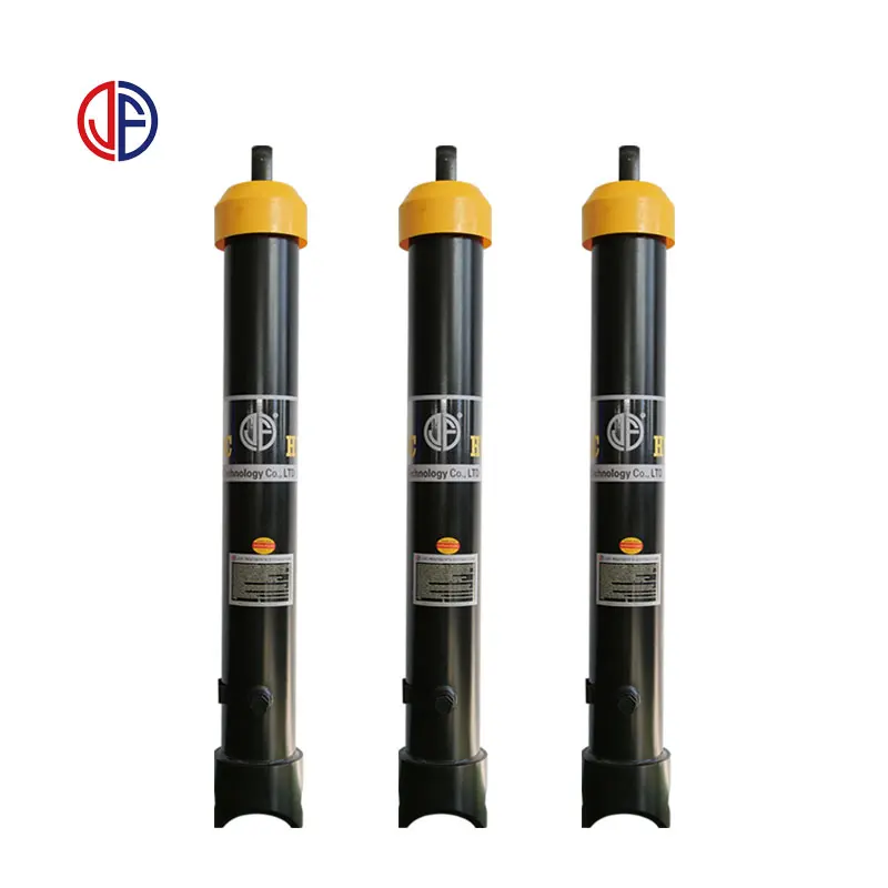 Double acting 3 stage telescopic 1200mm stroke jcb large hydraulic oil cylinder for tipper trailer