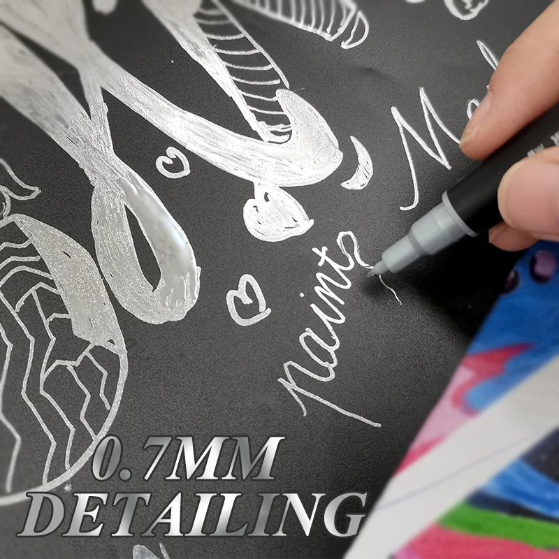 New Design Silver Art Liquid Mirror Chrome Marker Effective On Any surfaces