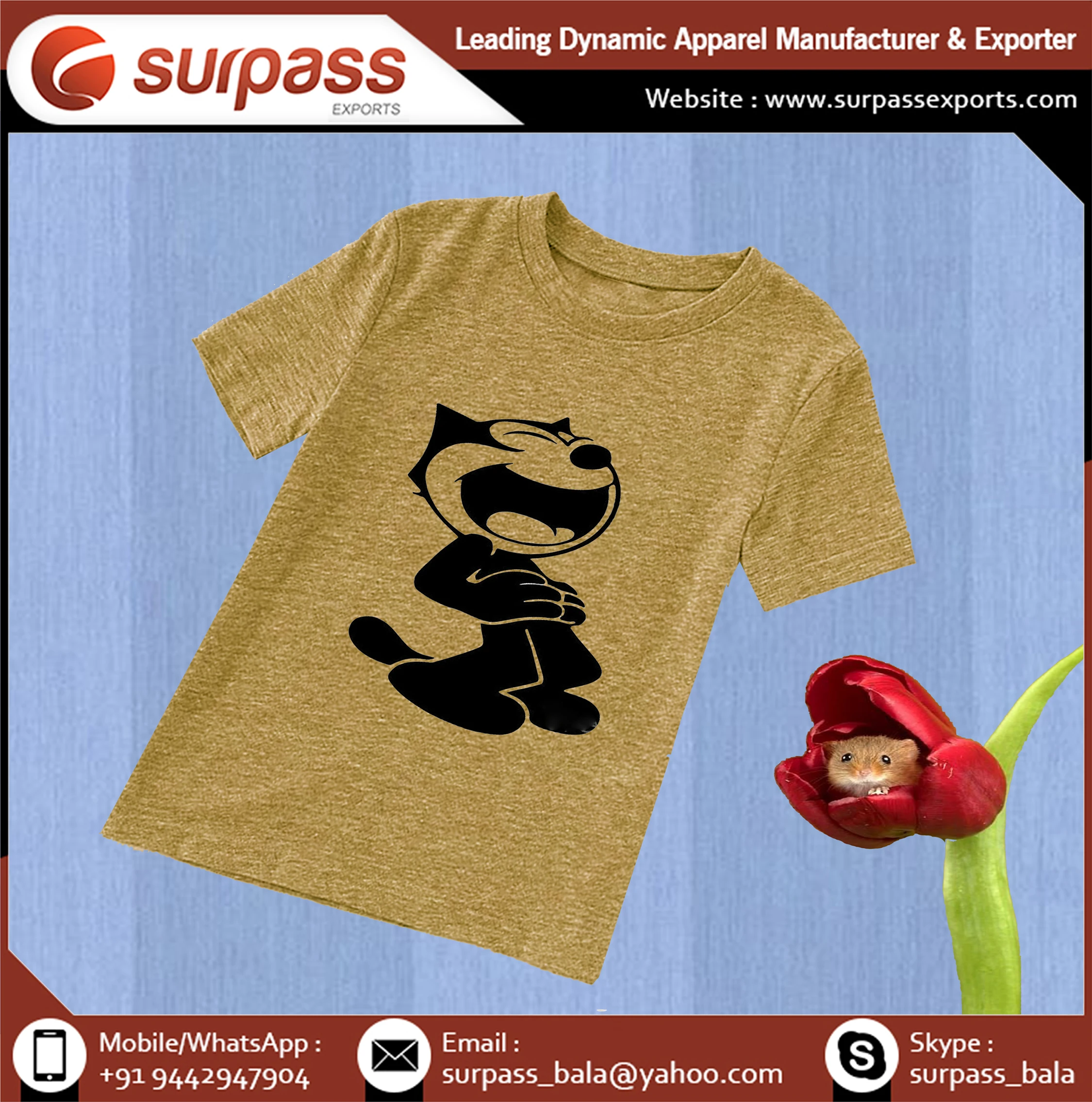 High Quality Organic Cotton T Shirts for boys available custom color