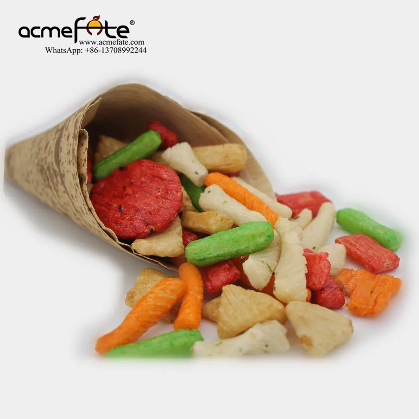 Wholesale Korean rice cracker mix rice crackers grain snack food with Halal